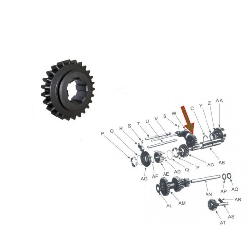 t84-1st-reverse-slider-gear