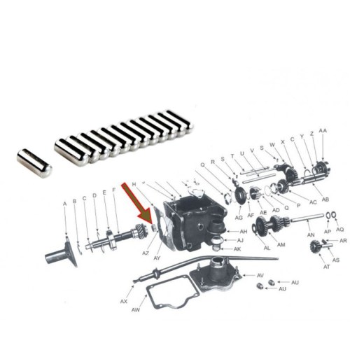 tail-gear-roller-bearing