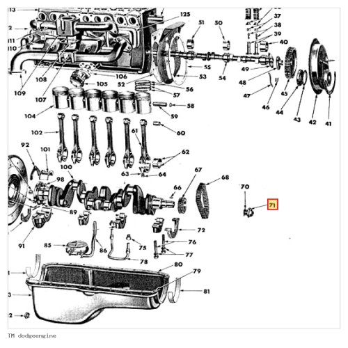 Klauw Aanslingeren Krukas Motor T214 - TM