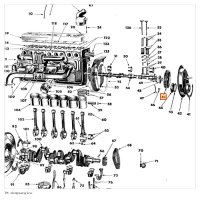 Tandwiel nokkenas motor T214 - TM