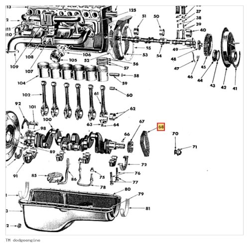 Aandrijfketting krukas motor - TM