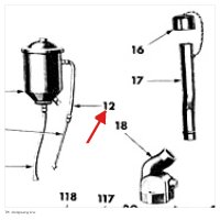 Lange olieleiding motor T214 - TM