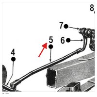 STUURSTANG COMPLEET (VOOR LATER TYPE BELLCRANK) - TM
