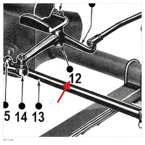 Hefboom stuurstang M38/A1 - TM