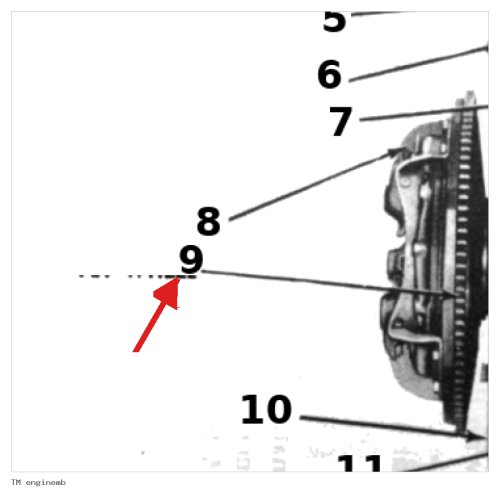 VLIEGWIEL MET STARTKRANS - TM